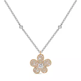 Золотое колье c бриллиантами