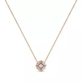 Золотое Колье c бриллиантами и перламутром