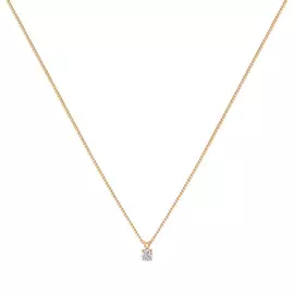 Золотое колье c бриллиантом