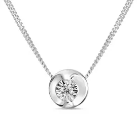 Золотое Колье c бриллиантом