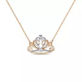 Золотое колье c бриллиантом