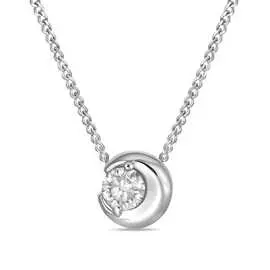 Золотое Колье c бриллиантом