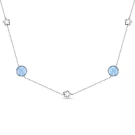 Золотое колье c топазом