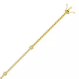 Золотой браслет c бриллиантами