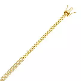 Золотой Браслет c бриллиантами