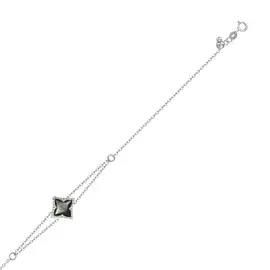 Золотой браслет c бриллиантами и перламутром