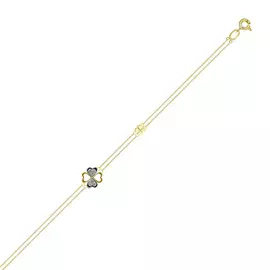 Золотой Браслет c фианитами