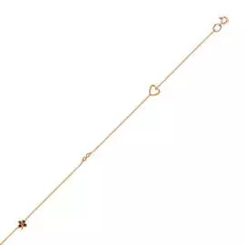 Золотой браслет c фианитами