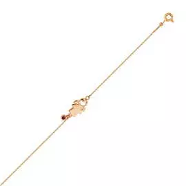 Золотой браслет c рубином