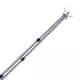 Золотой браслет c сапфирами