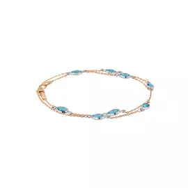 Золотой браслет c топазом