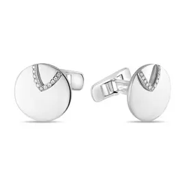 Золотые запонки c бриллиантами