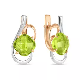 Золотые серьги c алпанитами