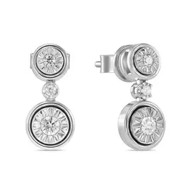 Золотые серьги c бриллиантами