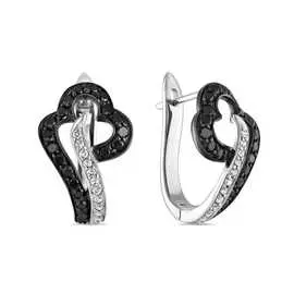 Золотые Серьги c бриллиантами