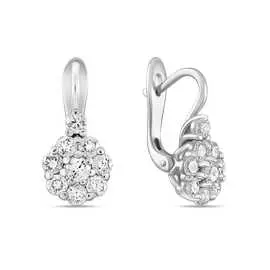 Золотые серьги c бриллиантами