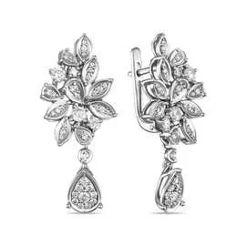 Золотые Серьги c бриллиантами