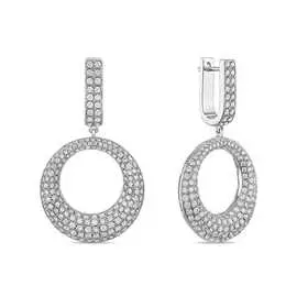 Золотые серьги c бриллиантами