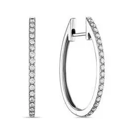 Золотые серьги c бриллиантами