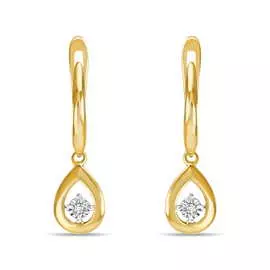 Золотые Серьги c бриллиантами