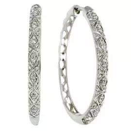 Золотые серьги c бриллиантами