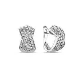 Золотые серьги c бриллиантами