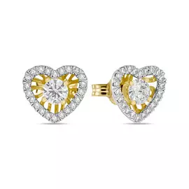 Золотые Серьги c бриллиантами