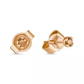 Золотые серьги c бриллиантами