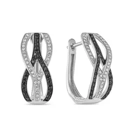 Золотые Серьги c бриллиантами