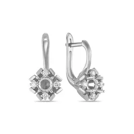 Золотые Серьги c бриллиантами