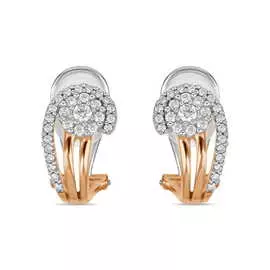 Золотые Серьги c бриллиантами