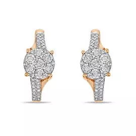 Золотые серьги c бриллиантами