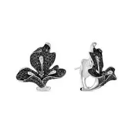 Золотые серьги c бриллиантами