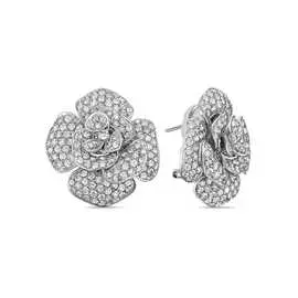 Золотые серьги c бриллиантами