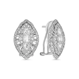 Золотые серьги c бриллиантами