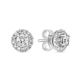 Золотые серьги c бриллиантами