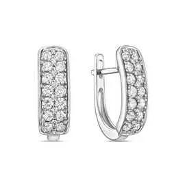 Золотые серьги c бриллиантами