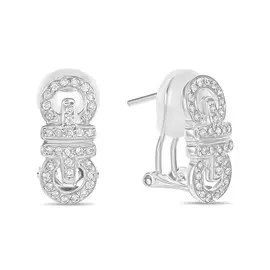 Золотые серьги c бриллиантами