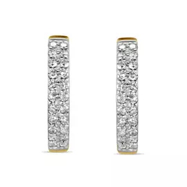 Золотые серьги c бриллиантами