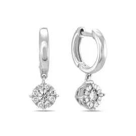 Золотые Серьги c бриллиантами