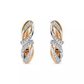 Золотые серьги c бриллиантами