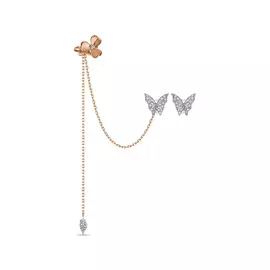 Золотые серьги c бриллиантами