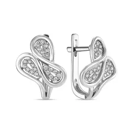 Золотые Серьги c бриллиантами