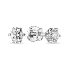 Золотые серьги c бриллиантами