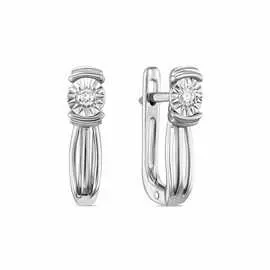 Золотые Серьги c бриллиантами