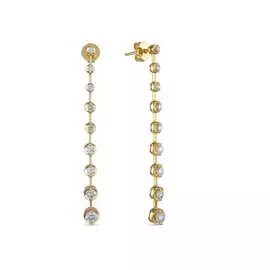 Золотые Серьги c бриллиантами