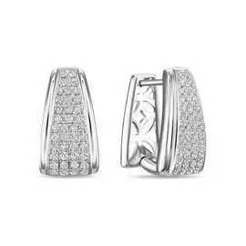 Золотые серьги c бриллиантами