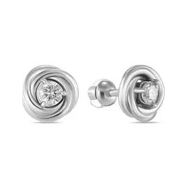 Золотые Серьги c бриллиантами