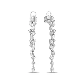 Золотые серьги c бриллиантами