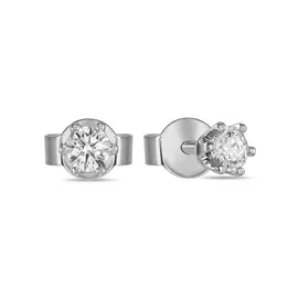 Золотые серьги c бриллиантами